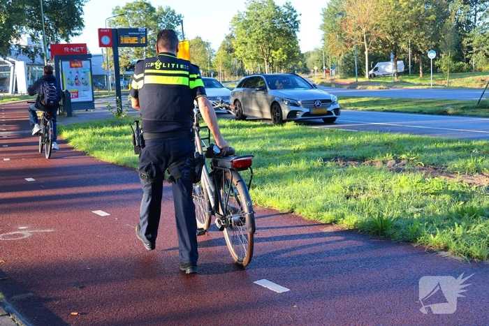 Ongeval tussen fietser en automobilist op A1