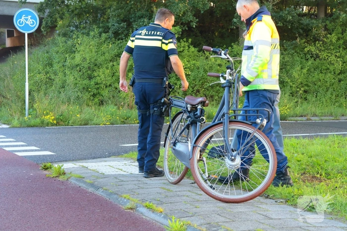 Ongeval tussen fietser en automobilist op A1