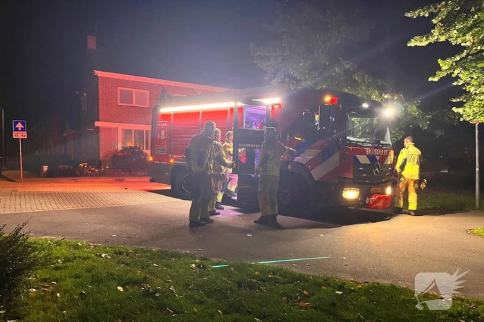Afvalcontainer in vlammen op
