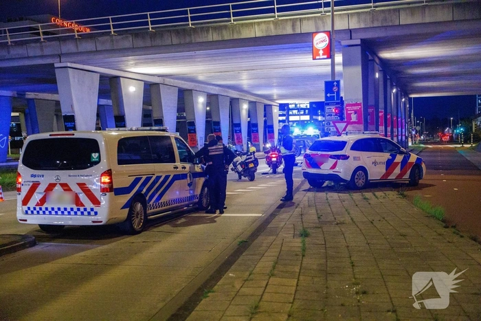 Motorrijder gewond bij ongeval op drukke weg