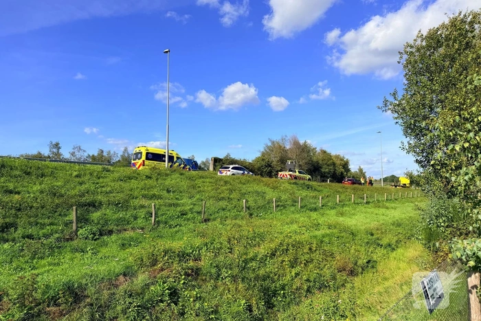 Kopstaartaanrijding leidt tot gewonde op afrit