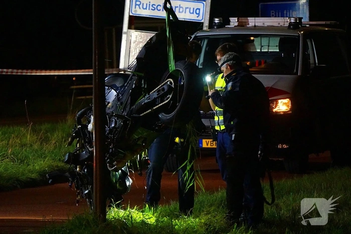 Ernstig verkeersongeval met motorrijder