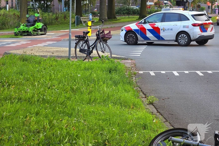 Fietser en motorrijder betrokken bij ongeval