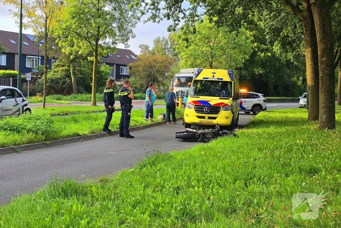 Fietser en motorrijder betrokken bij ongeval