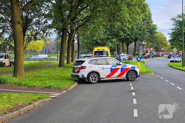Fietser en motorrijder betrokken bij ongeval