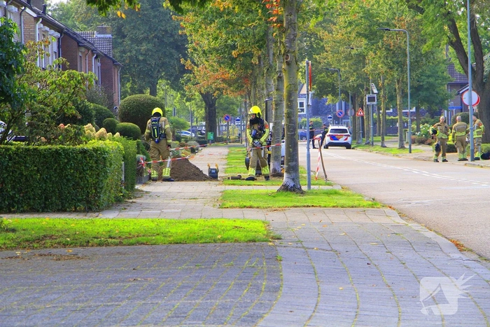 Gasaansluiting beschadigd tijdens graafwerkzaamheden