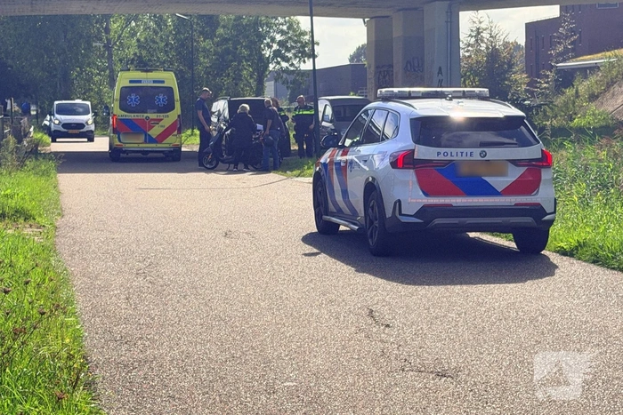 Ongeval tussen scooter en fietser zonder gewonden