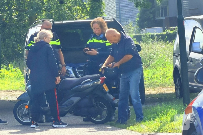 Ongeval tussen scooter en fietser zonder gewonden