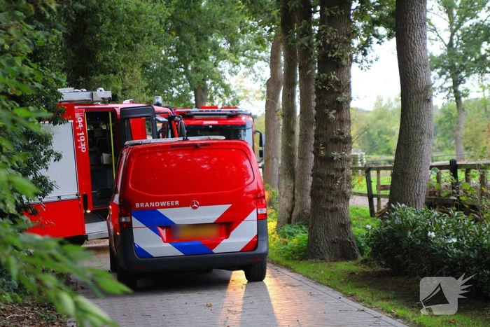 Gaslek door werkzaamheden veroorzaakt alarm