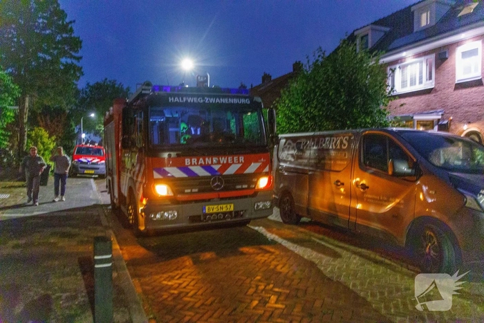 Brand op bovenverdieping woning geblust
