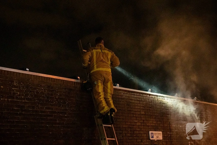 Garagebox in gevaar door autobrand