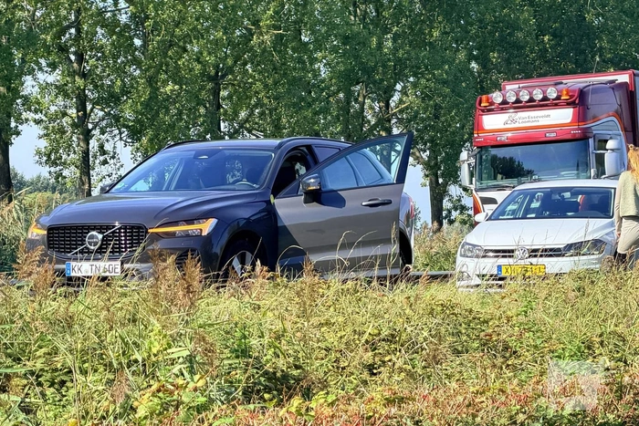 Kopstaartbotsing zonder gewonden op drukke weg