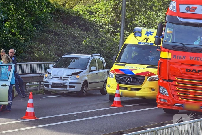 Botsing leidt tot verkeershinder en filevorming