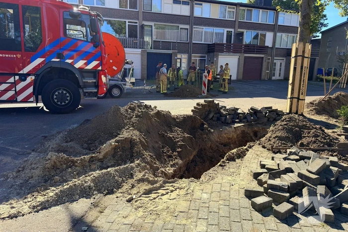 Gaslekkage bij graafwerkzaamheden
