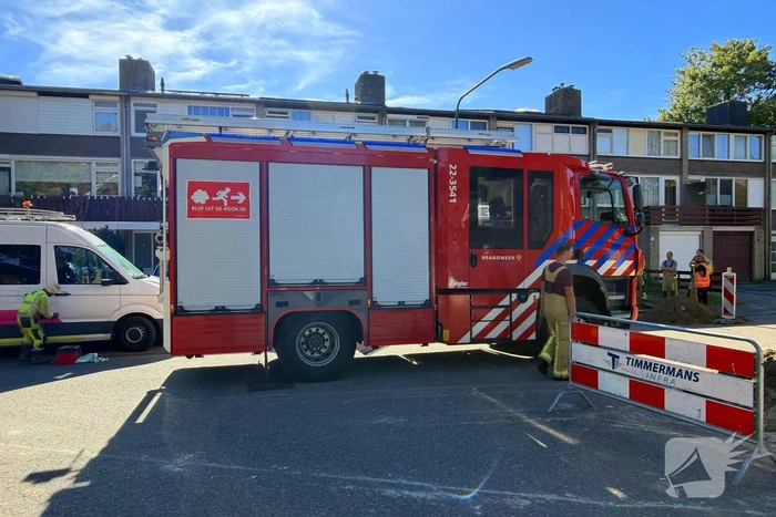 Gaslekkage bij graafwerkzaamheden