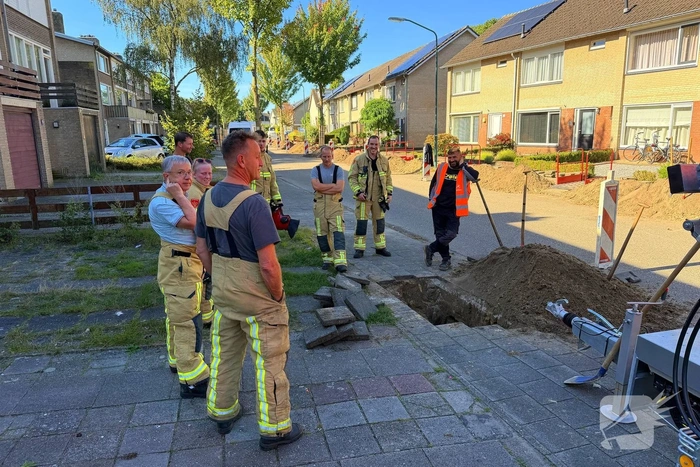 Gaslekkage bij graafwerkzaamheden