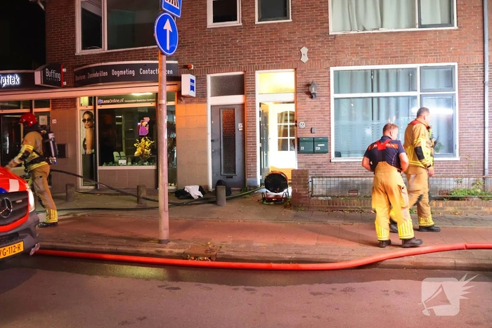 Brand in woning door frituurpan