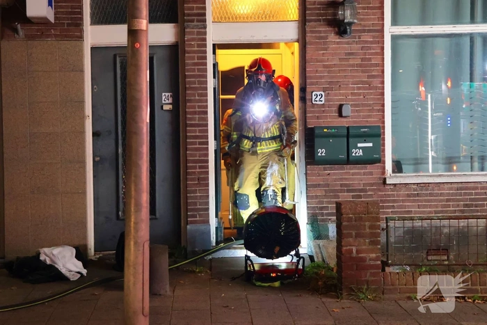 Brand in woning door frituurpan