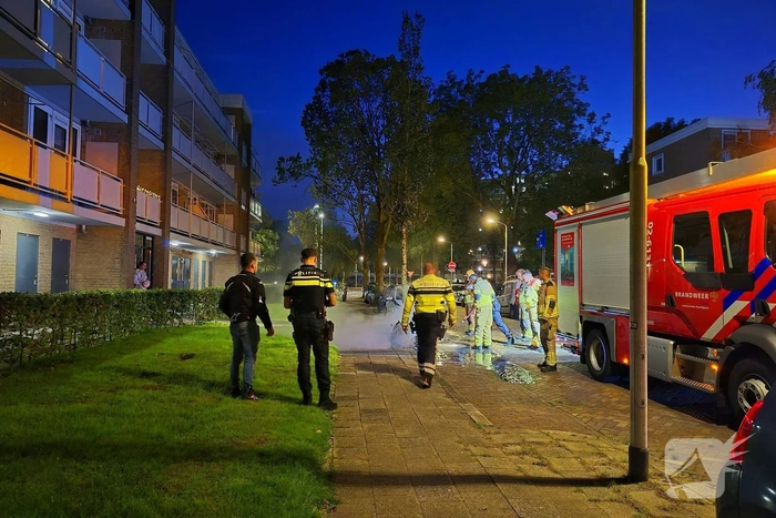Motor brandt volledig uit
