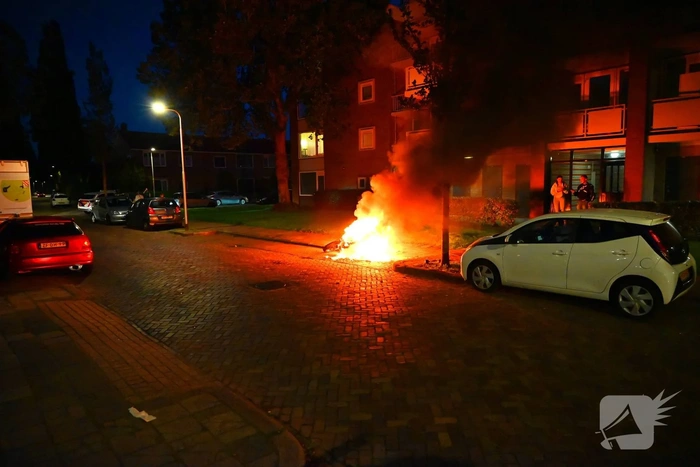 Motor brandt volledig uit