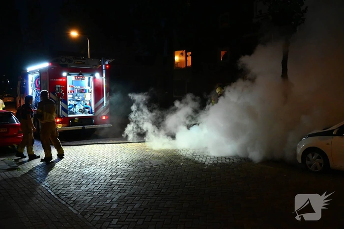 Motor brandt volledig uit