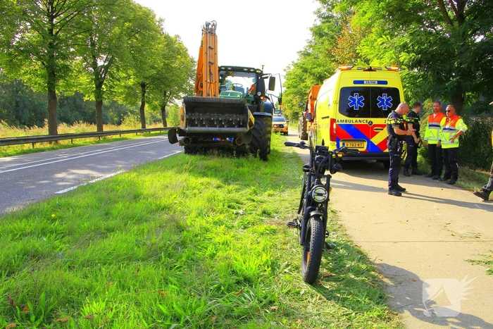 Fatbiker gewond bij aanrijding met landbouwvoertuigen