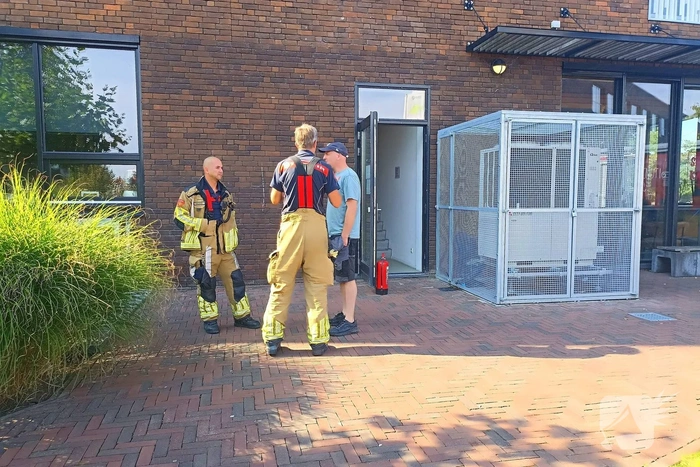 Airfryer vat vlam in flatgebouw