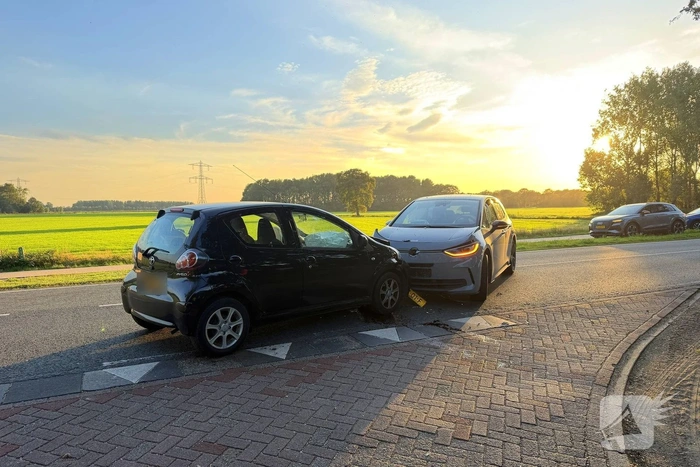 Frontale aanrijding met gewonde