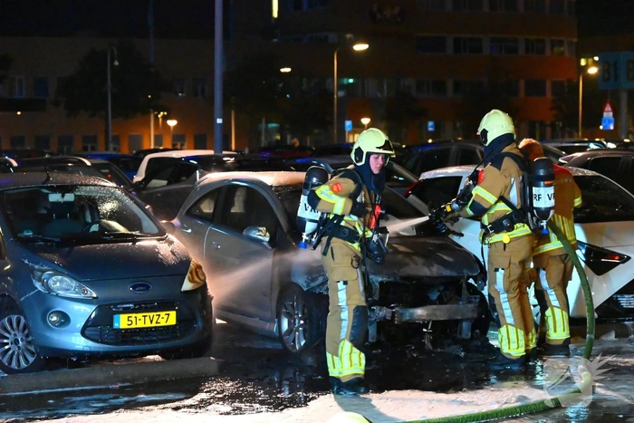 Voertuig total-loss na brand