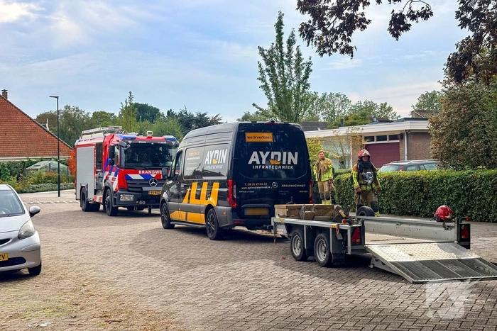 Gaslekkage tijdens graafwerkzaamheden
