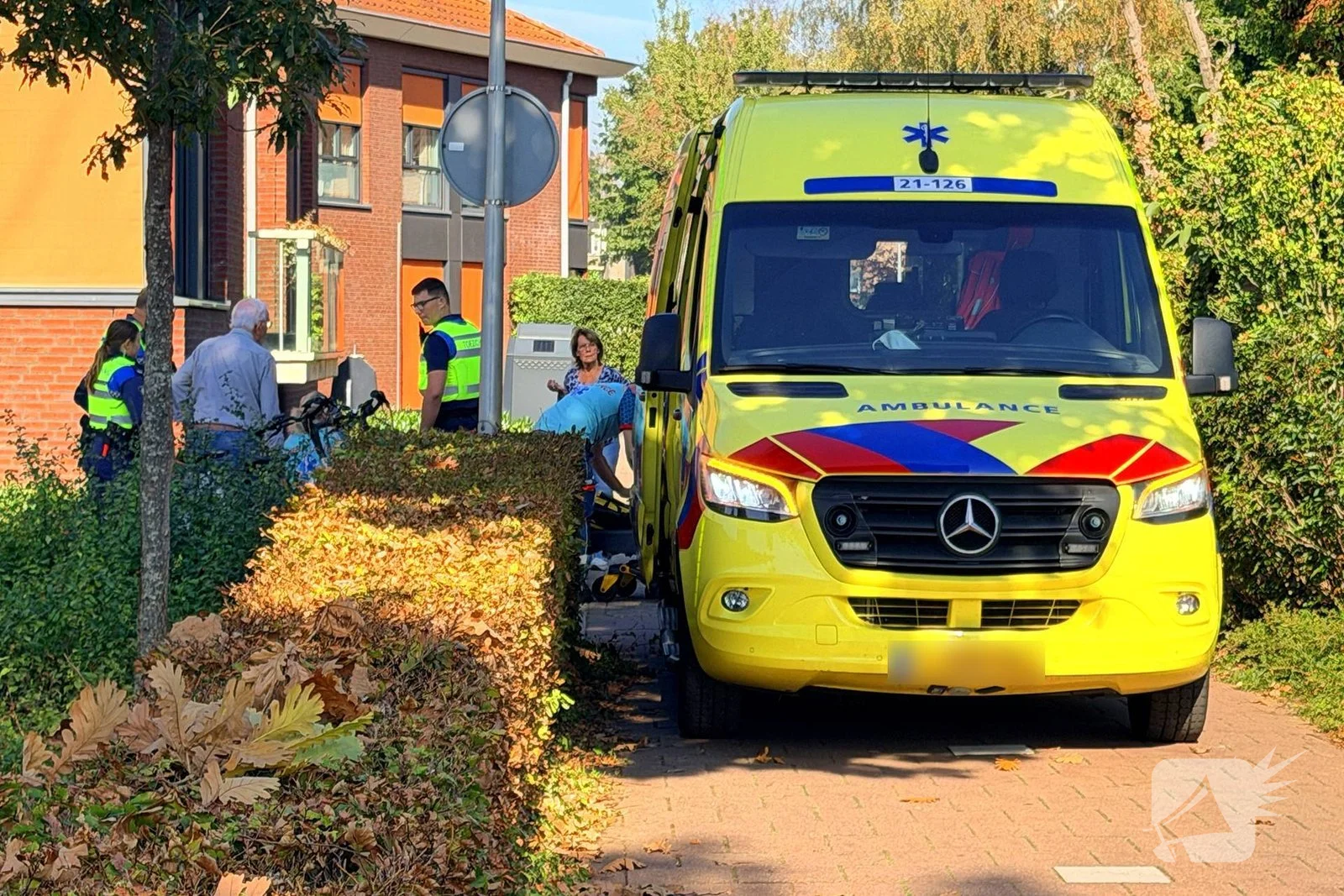 Fietsers komen met elkaar in botsing