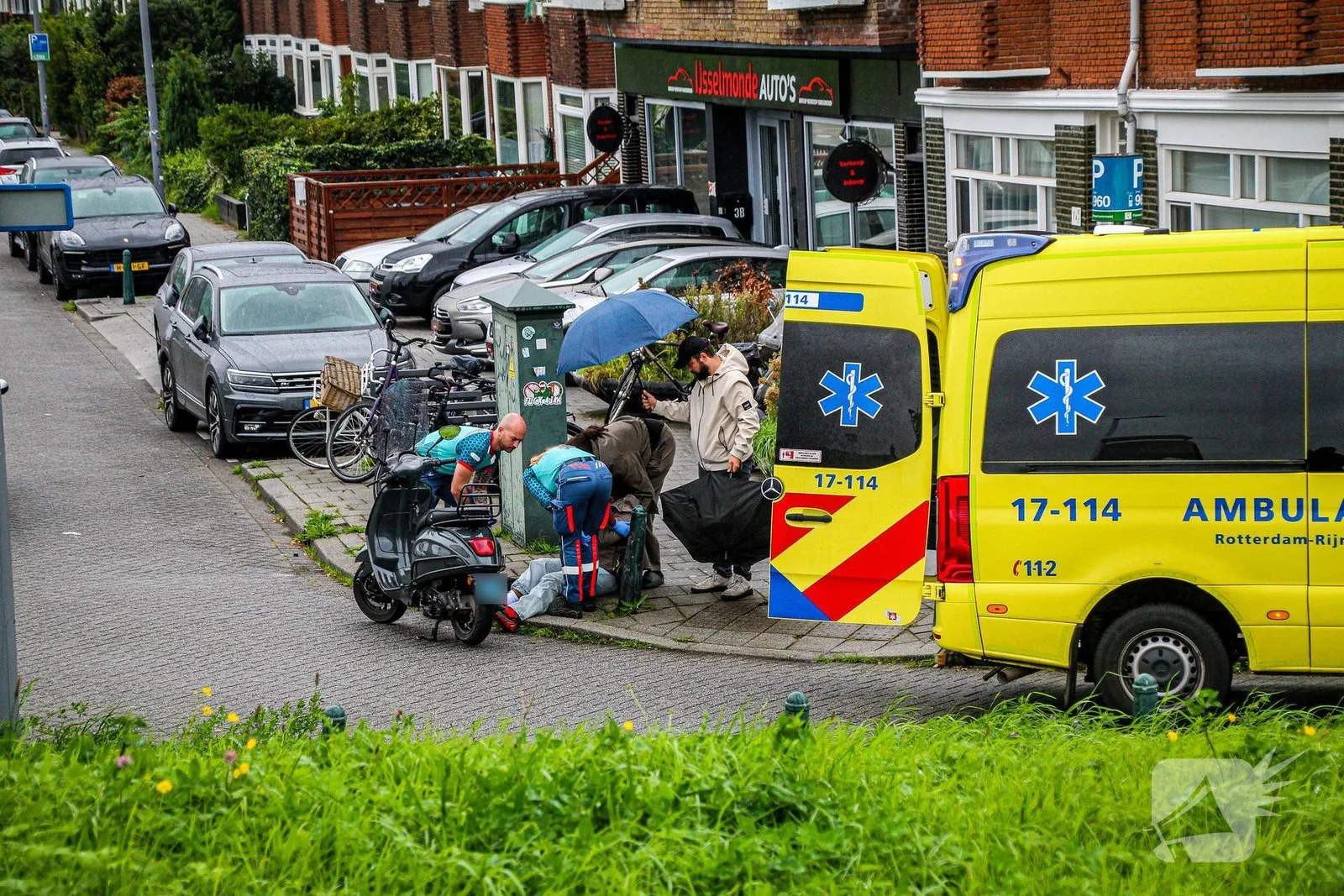 Scooterrijder betrokken bij ongeval