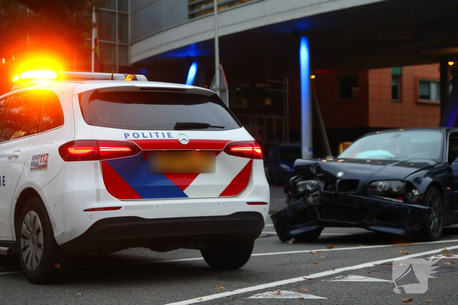 Kop-staartbotsing leidt tot controle van betrokkenen