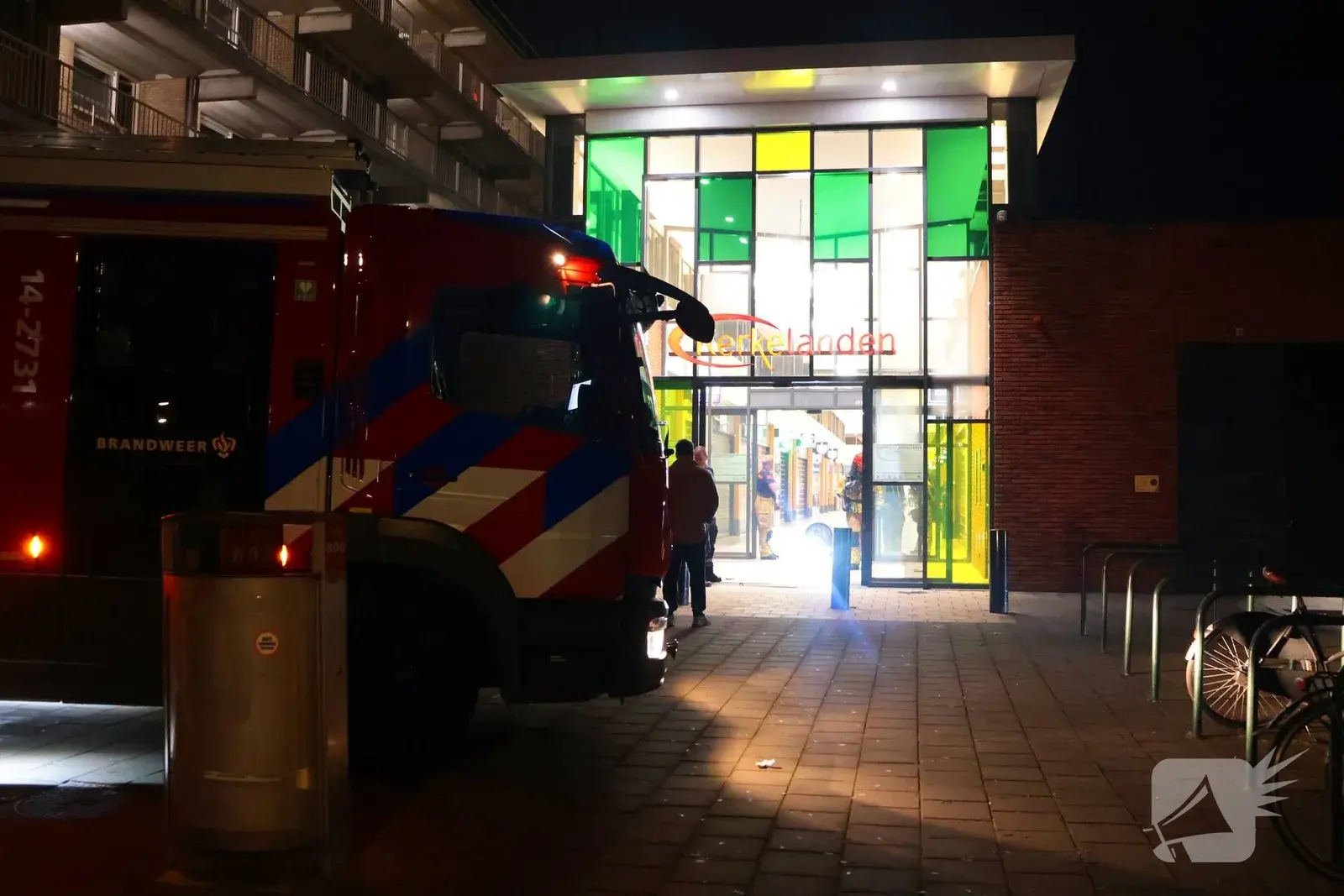Brand in winkelcentrum snel geblust
