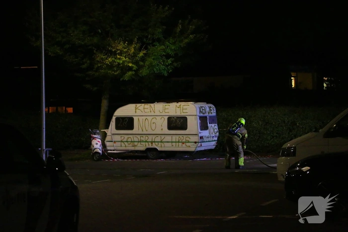 Escalatie rond caravan Rogier Smit: hulpdiensten groots aanwezig