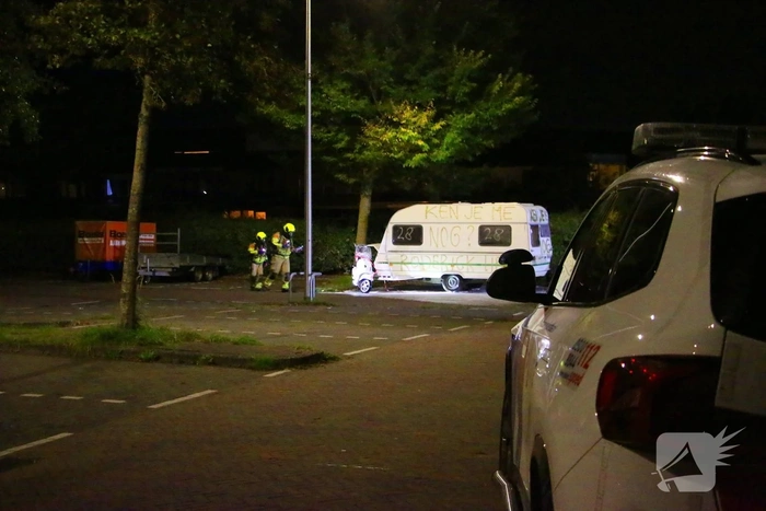 Escalatie rond caravan Rogier Smit: hulpdiensten groots aanwezig