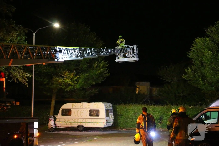 Escalatie rond caravan Rogier Smit: hulpdiensten groots aanwezig