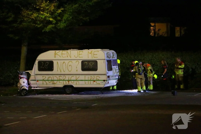 Escalatie rond caravan Rogier Smit: hulpdiensten groots aanwezig