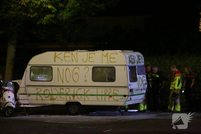Escalatie rond caravan Rogier Smit: hulpdiensten groots aanwezig