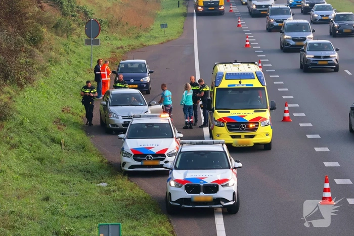 Kop-staartbotsing veroorzaakt file