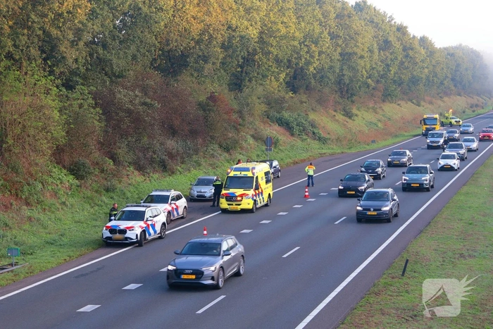 Kop-staartbotsing veroorzaakt file