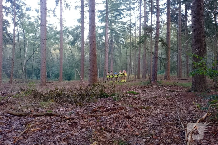 Brandweer blust brand in bosschage
