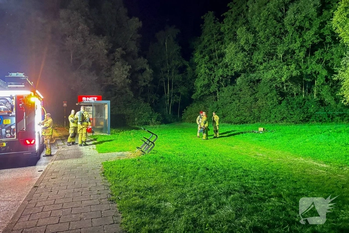 Kleine brand op grasveld onder controle