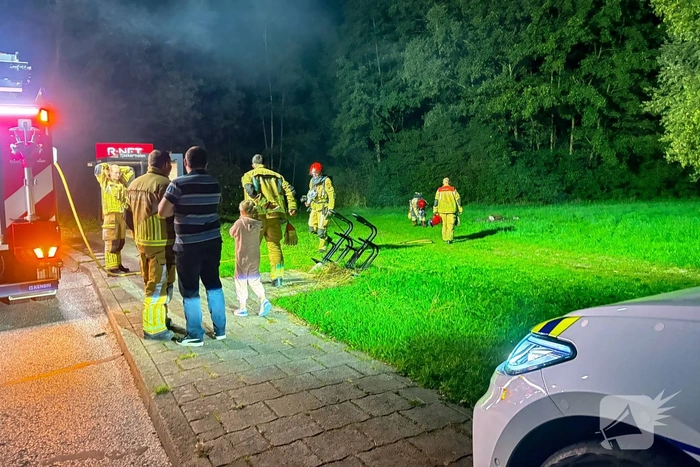 Kleine brand op grasveld onder controle