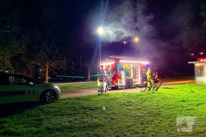 Kleine brand op grasveld onder controle