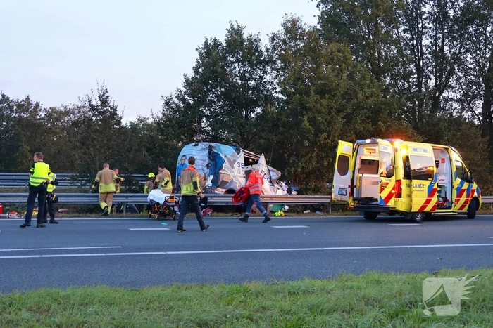 Ernstig ongeval op A27 leidt tot gewonden en verkeershinder