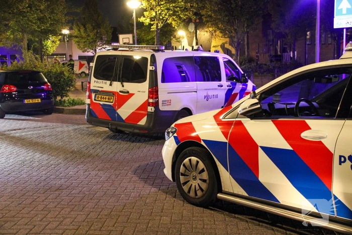 Plein bezaaid met brokstukken na explosie