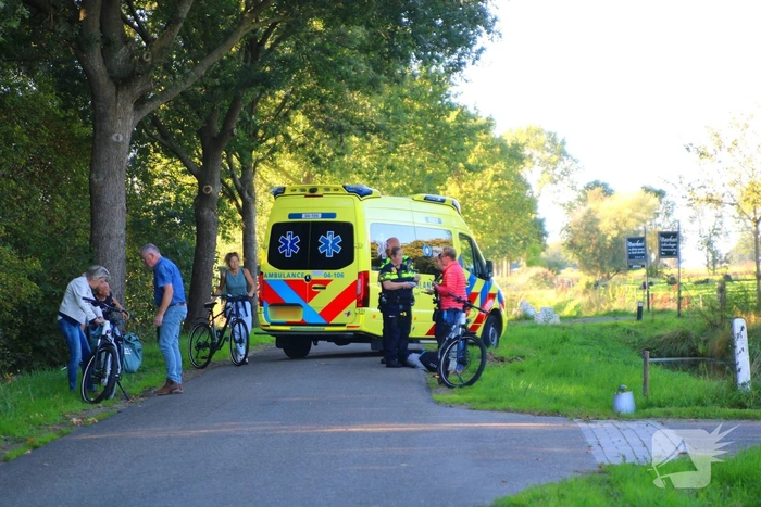 Fietser gewond na val