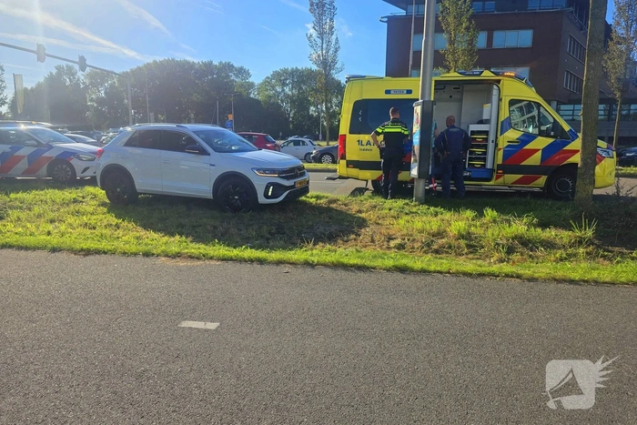 Fietster gewond na aanrijding met auto