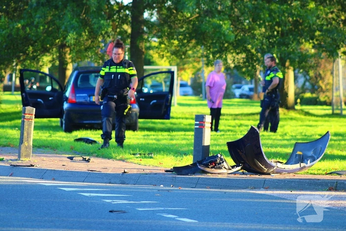 Aanrijding tussen twee voertuigen